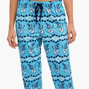 Disney Women's Frozen Olaf Cuffed Jogger Sleep Pant Size XL